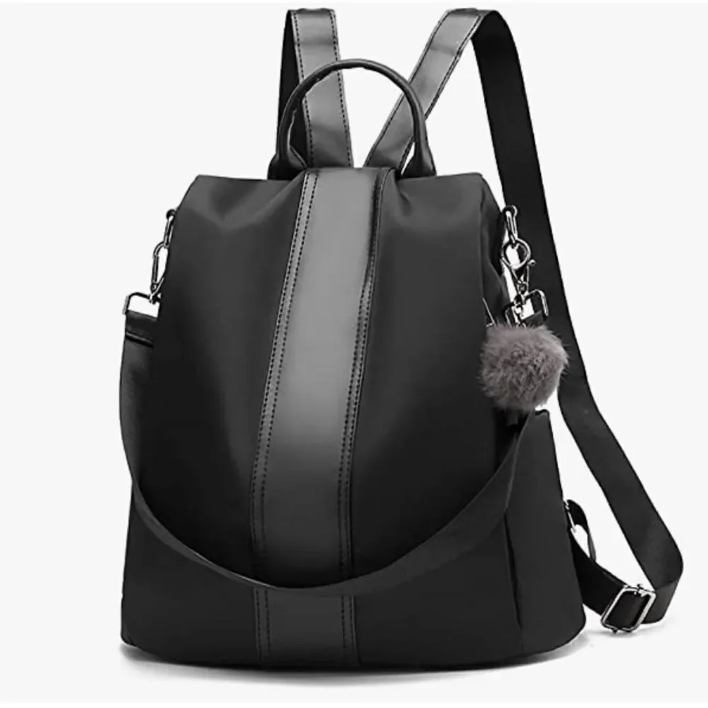 YaLuxe black nylon backpack.